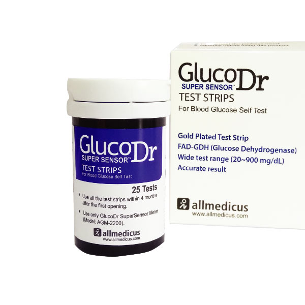 strip uji gula darah GlucoDr. Supersensor™